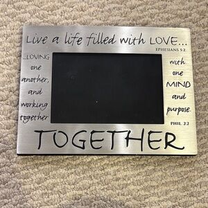 Silver Inspirational Photo Frame